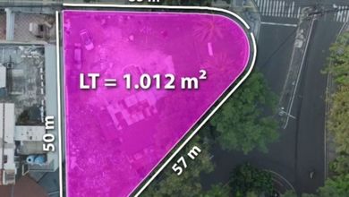 Dijual Tanah Eksklusif di Menteng, Jakarta Pusat, LT 1012m²